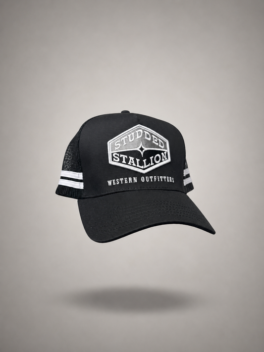 Black/white Roadhouse Cap