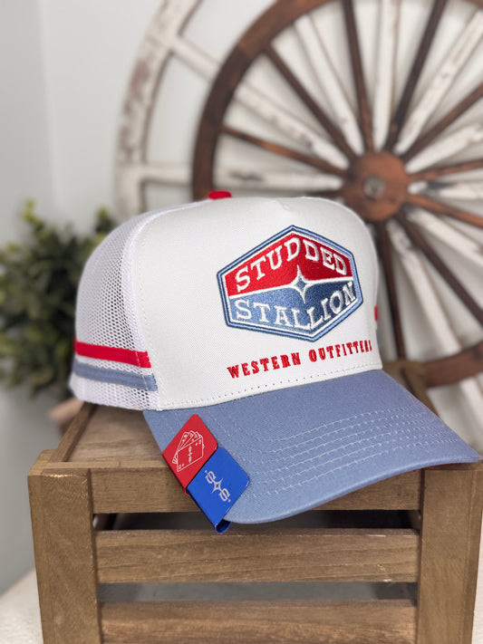 Blue/Red/White Roadhouse Cap