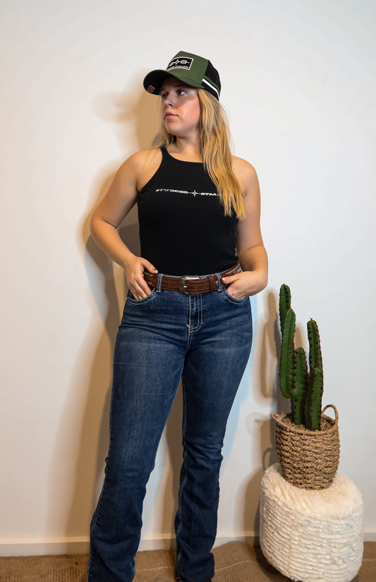 Ember Ribbed Singlet