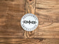 Studded Stallion Round Logo Sticker
